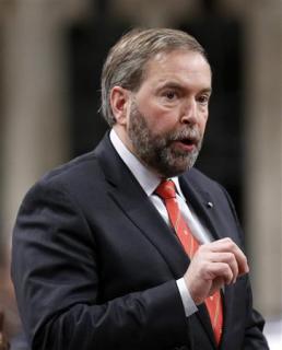 New Democratic Party leader Thomas Mulcair speaks during Question Period in the House of Commons on Parliament Hill in Ottawa January 28, 2013. REUTERS/Chris Wattie